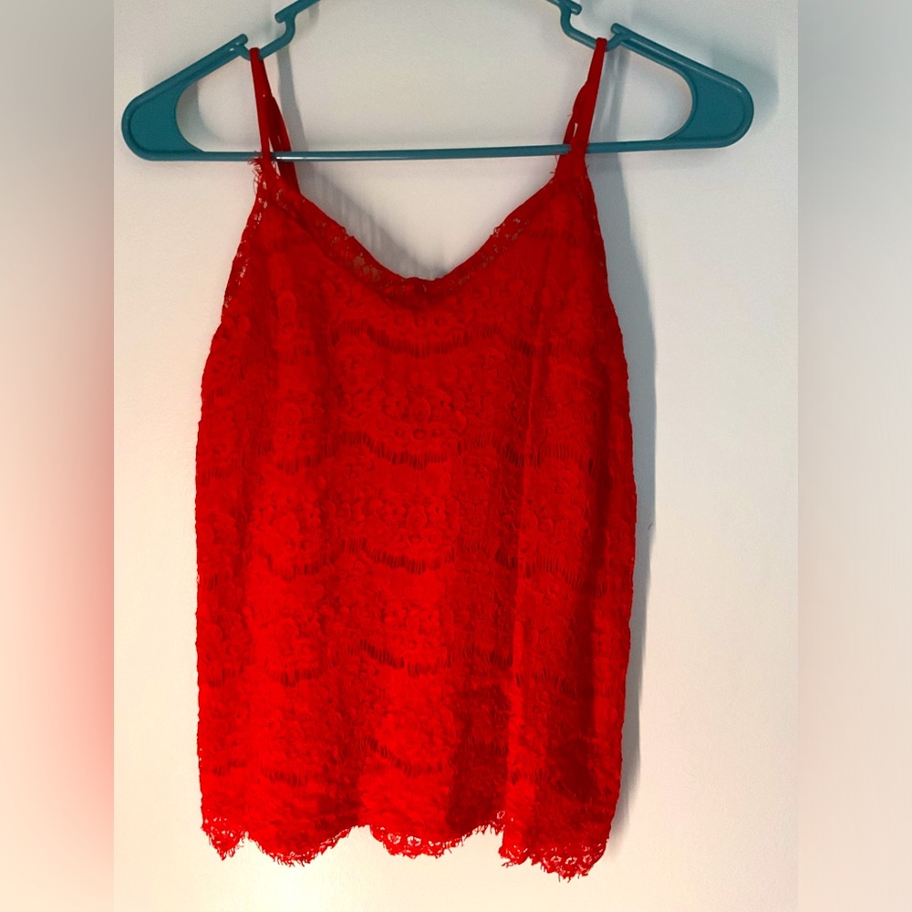 Monteau Lace Red Cami